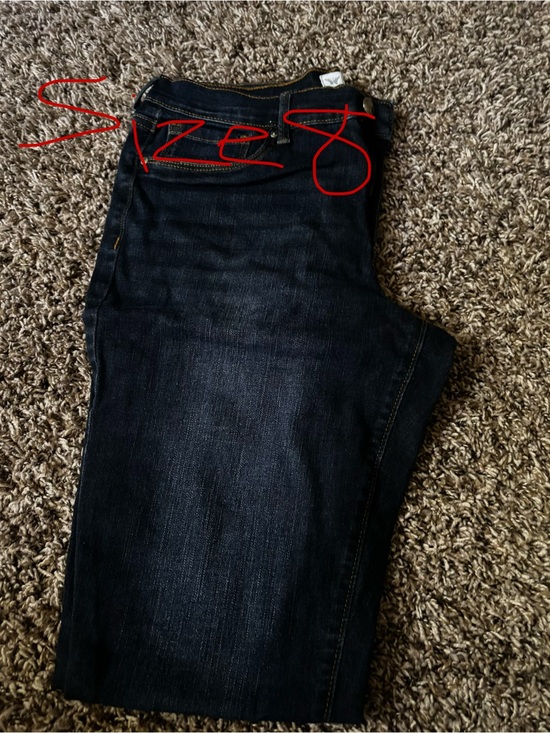 Jessica Simpson Denim - Jessica Simpson Dark Blue Ankle Crop Jeans